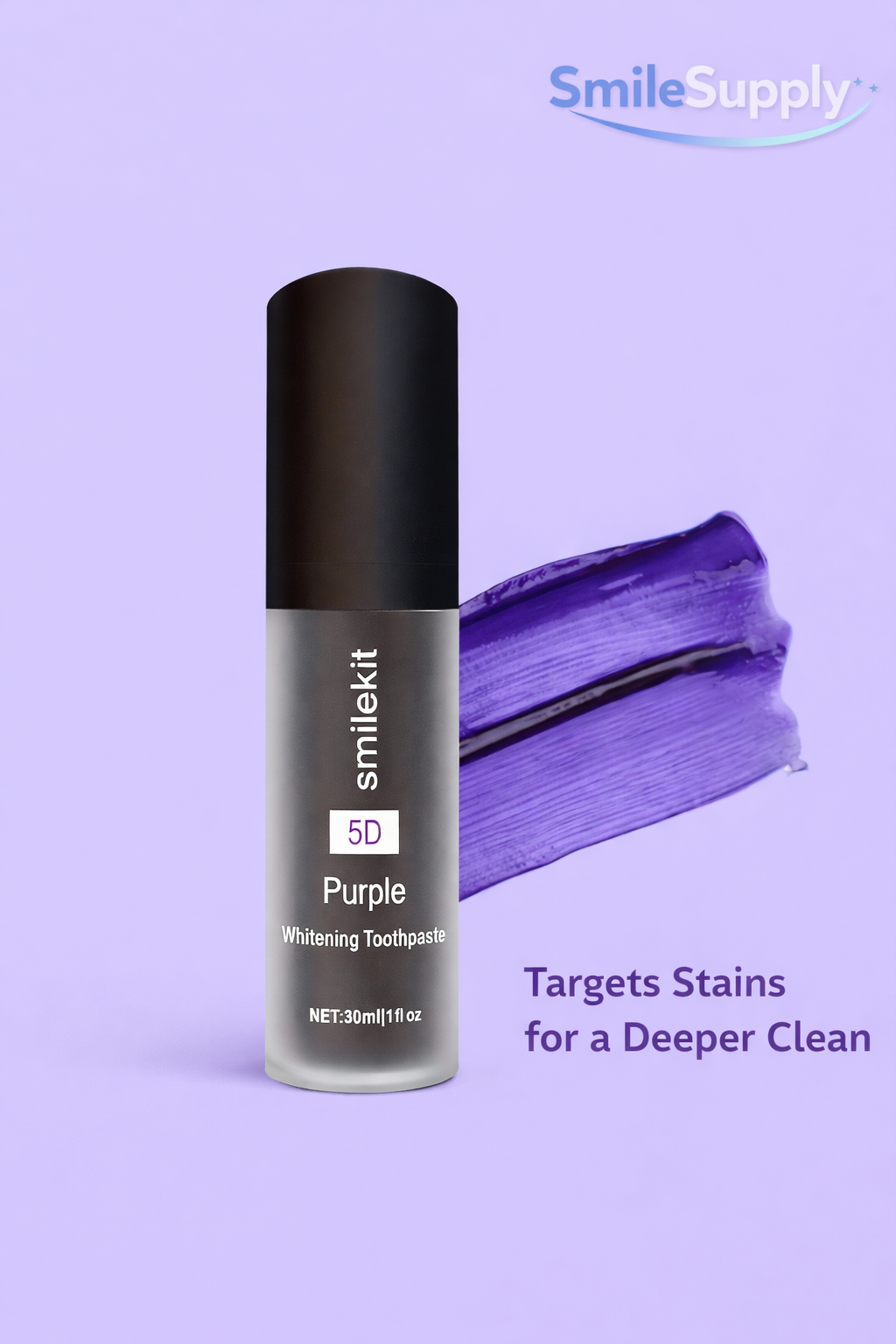 SmileSupply 5D Purple Toothpaste (Grape Flavour)
